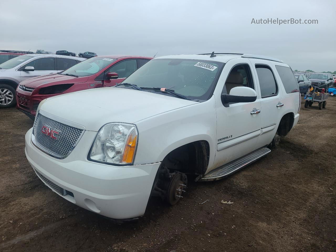 2007 Gmc Yukon Denali White vin: 1GKFK63897J244523