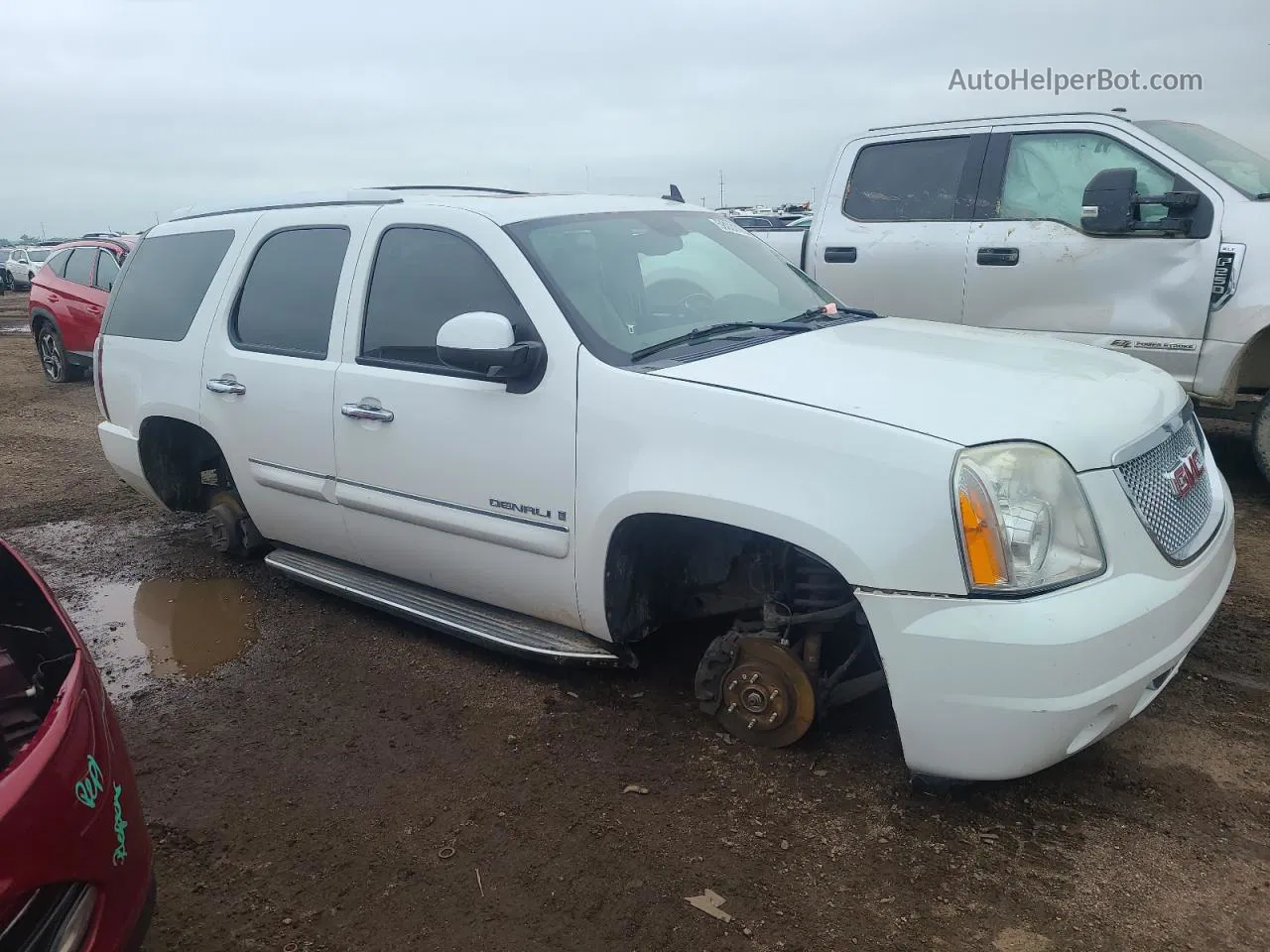 2007 Gmc Yukon Denali Белый vin: 1GKFK63897J244523