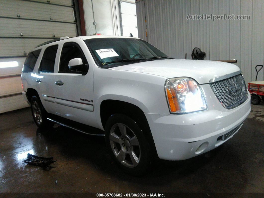 2007 Gmc Yukon Denali White vin: 1GKFK63897J286075