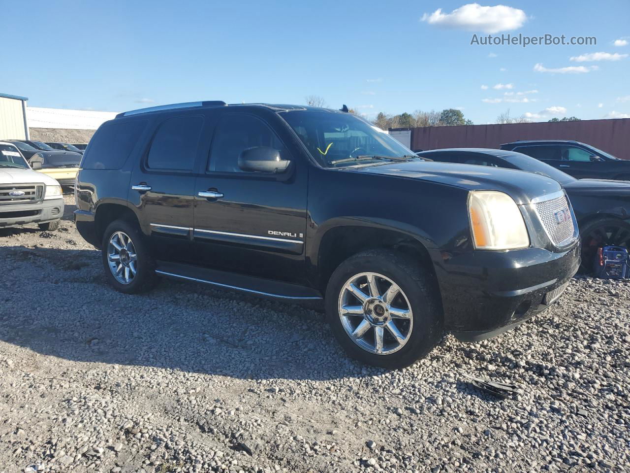 2007 Gmc Yukon Denali Черный vin: 1GKFK63897J324212