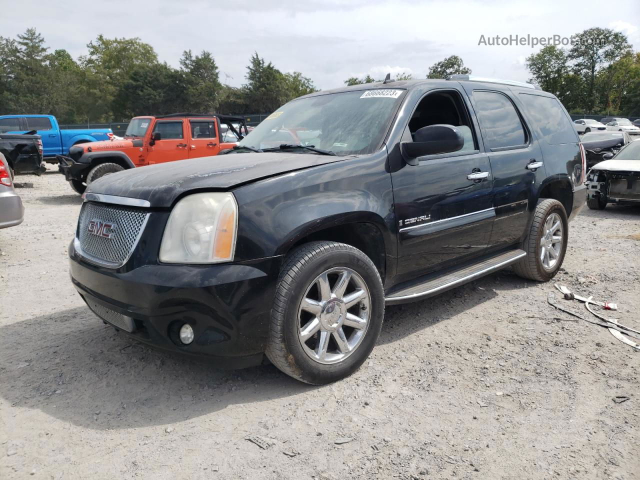 2007 Gmc Yukon Denali Черный vin: 1GKFK638X7J330097