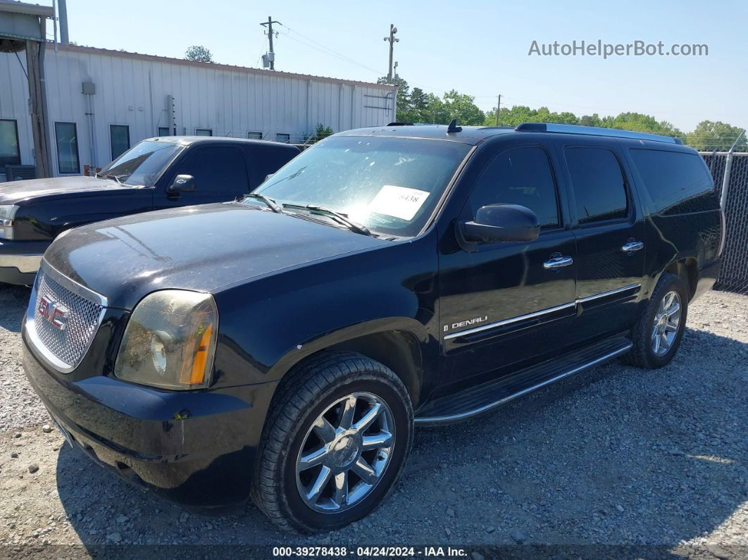 2007 Gmc Yukon Xl 1500 Denali Black vin: 1GKFK66807J175992