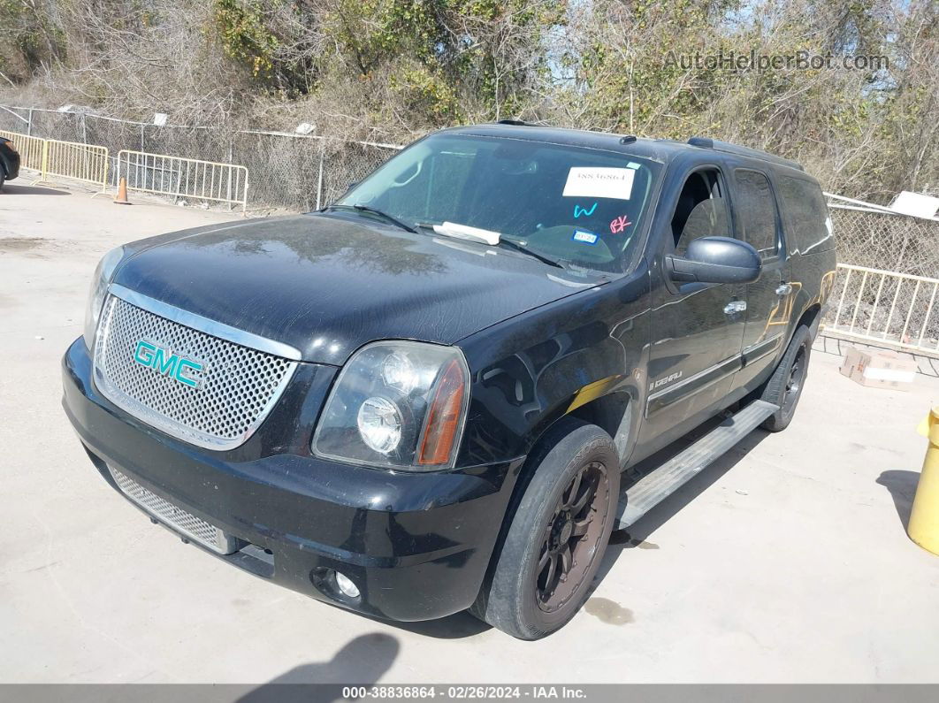 2007 Gmc Yukon Xl 1500 Denali Black vin: 1GKFK66817J348757