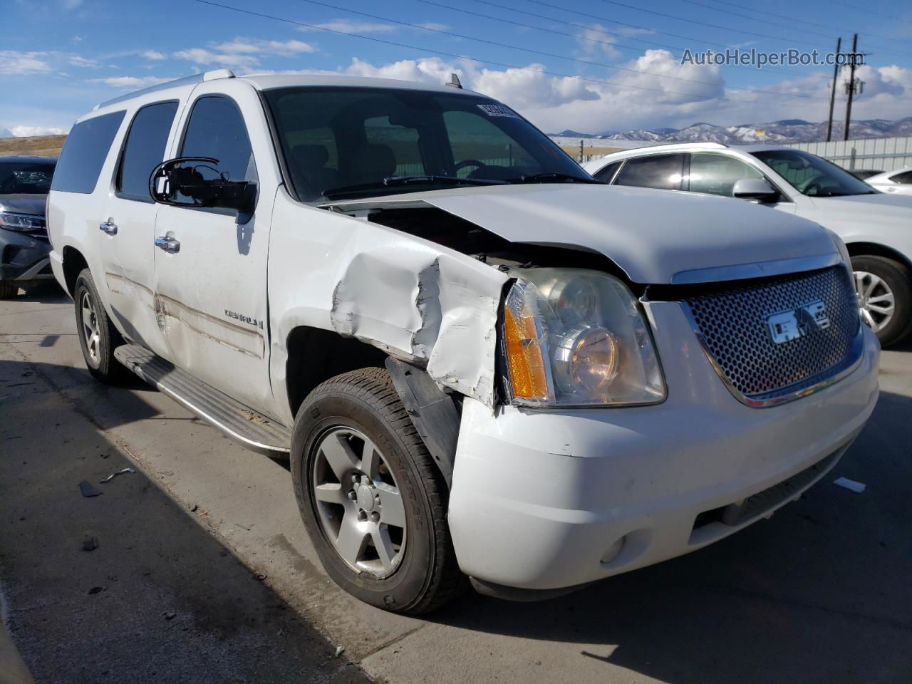 2007 Gmc Yukon Xl Denali White vin: 1GKFK66827J252801