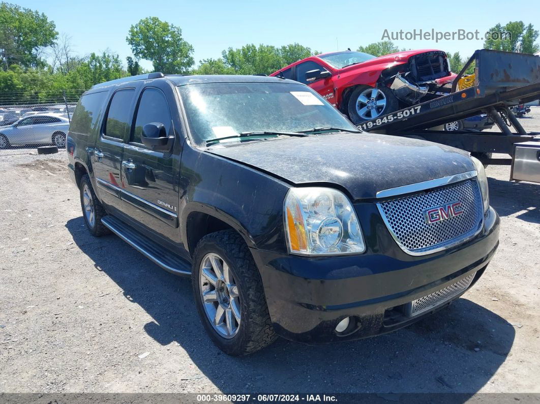 2007 Gmc Yukon Xl 1500 Denali Black vin: 1GKFK66827J307067