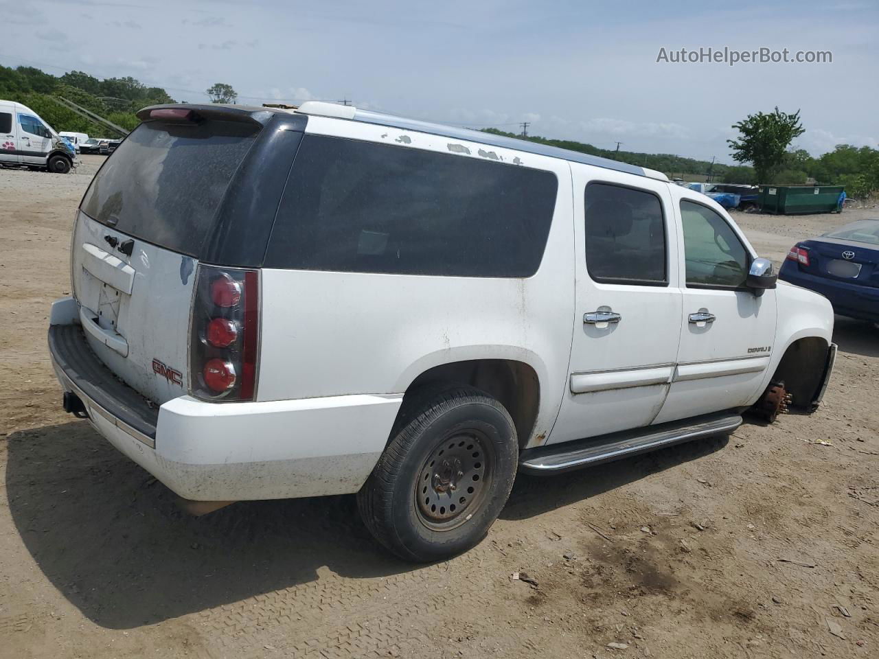 2007 Gmc Yukon Xl Denali White vin: 1GKFK66837J183505