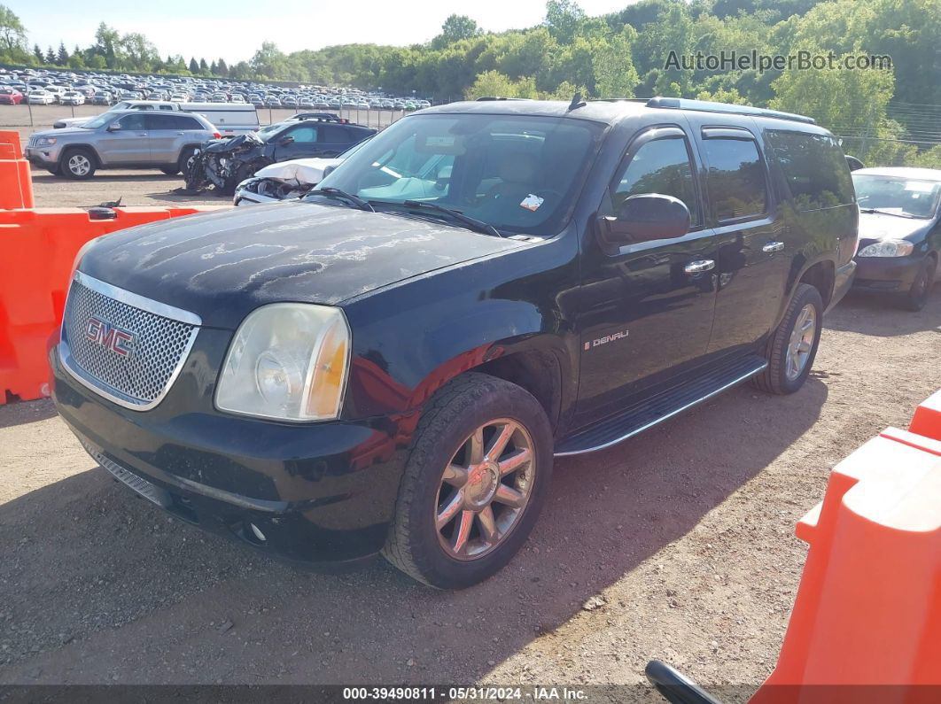 2007 Gmc Yukon Xl 1500 Denali Black vin: 1GKFK66837J195461