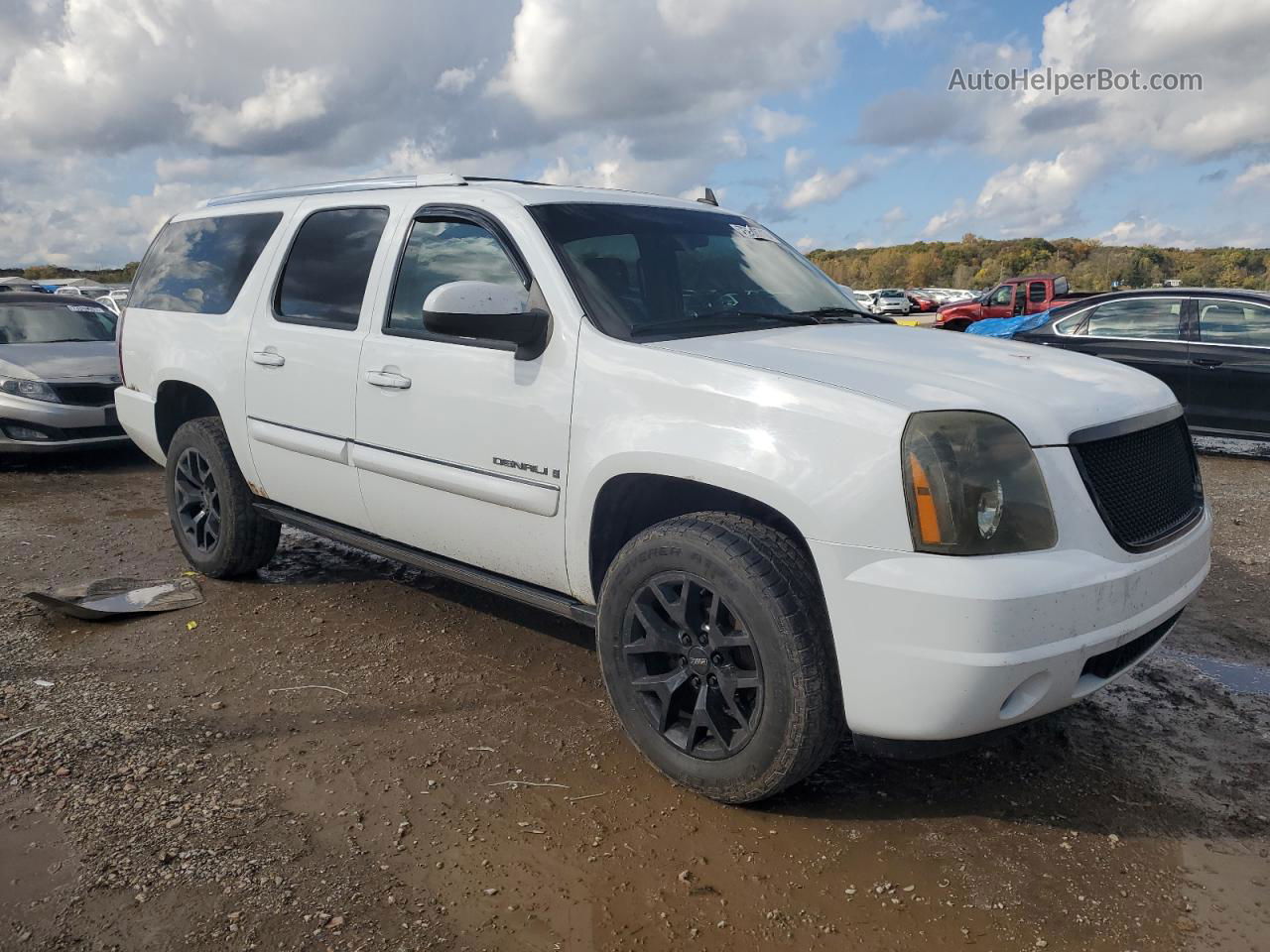 2007 Gmc Yukon Xl Denali White vin: 1GKFK66857J283525