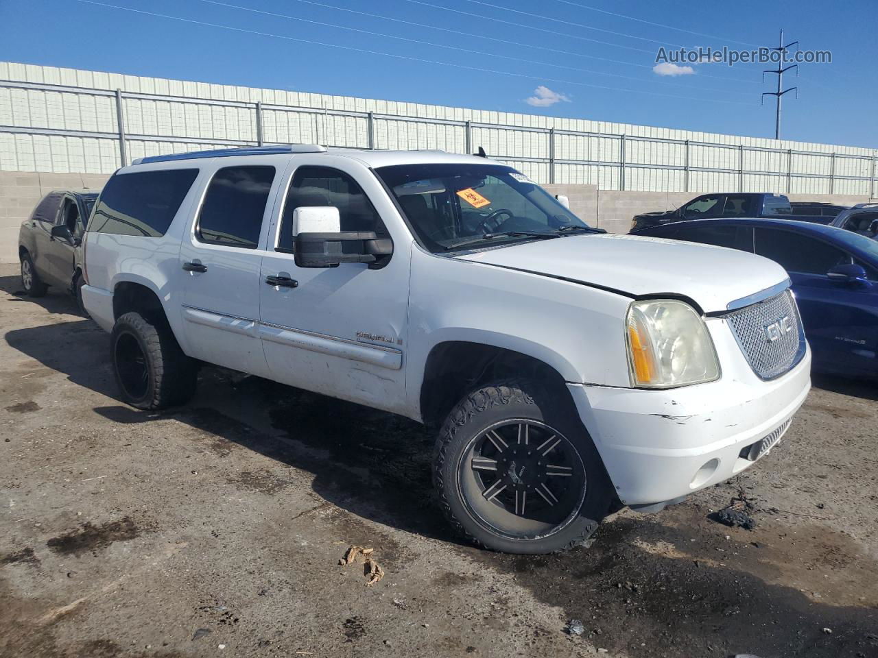 2007 Gmc Yukon Xl Denali White vin: 1GKFK66867J221275