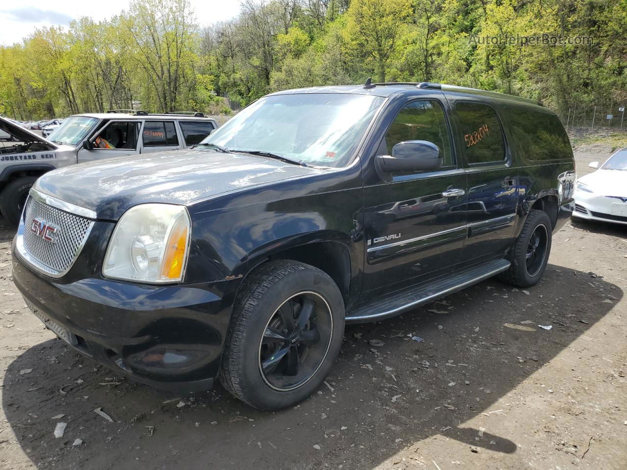 2007 Gmc Yukon Xl Denali Черный vin: 1GKFK66867J284313