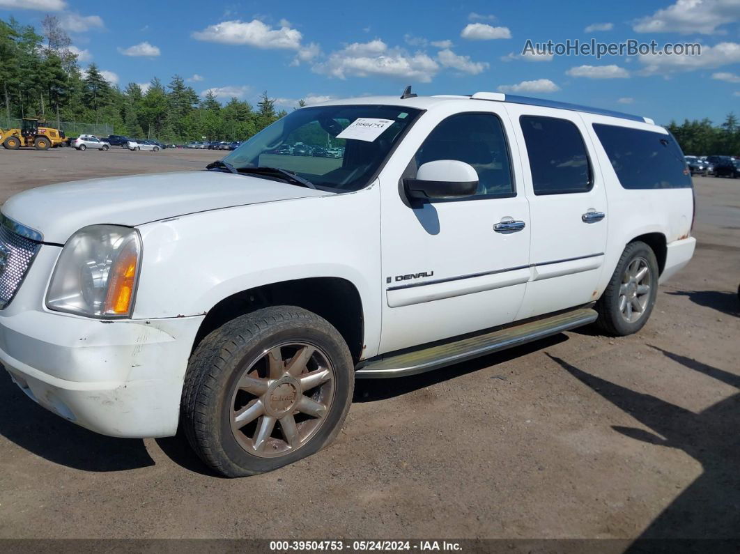 2007 Gmc Yukon Xl 1500 Denali White vin: 1GKFK66867J380152