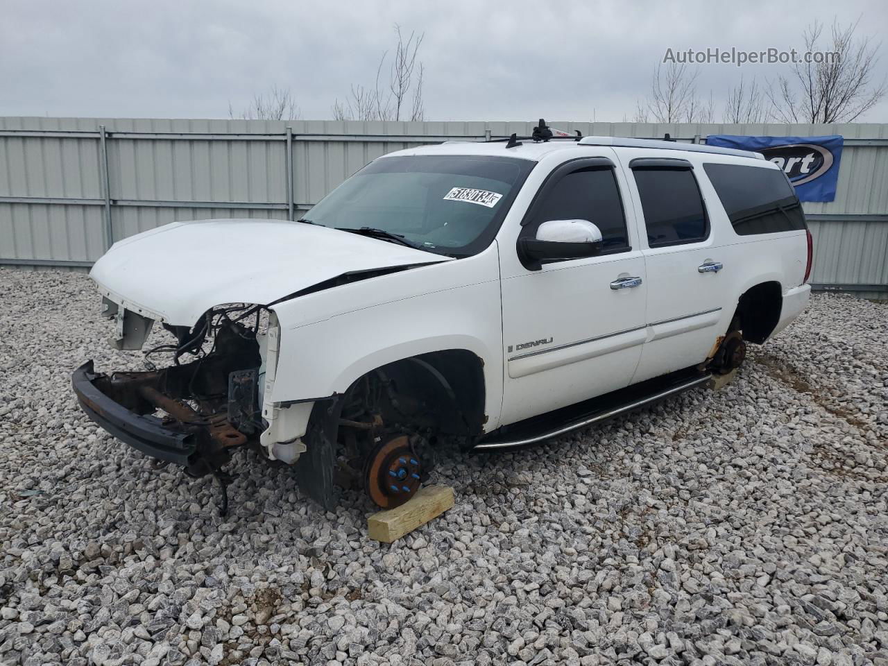 2007 Gmc Yukon Xl Denali White vin: 1GKFK66867J387764