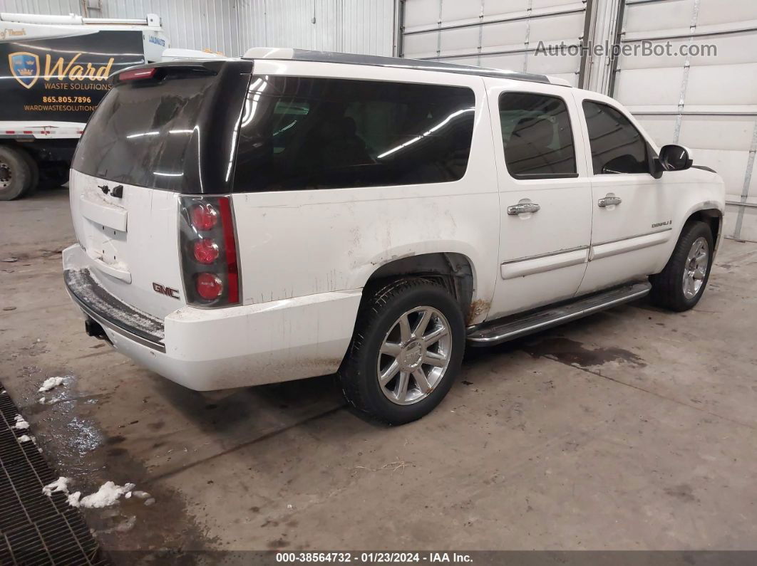 2007 Gmc Yukon Xl 1500 Denali White vin: 1GKFK66897J218015