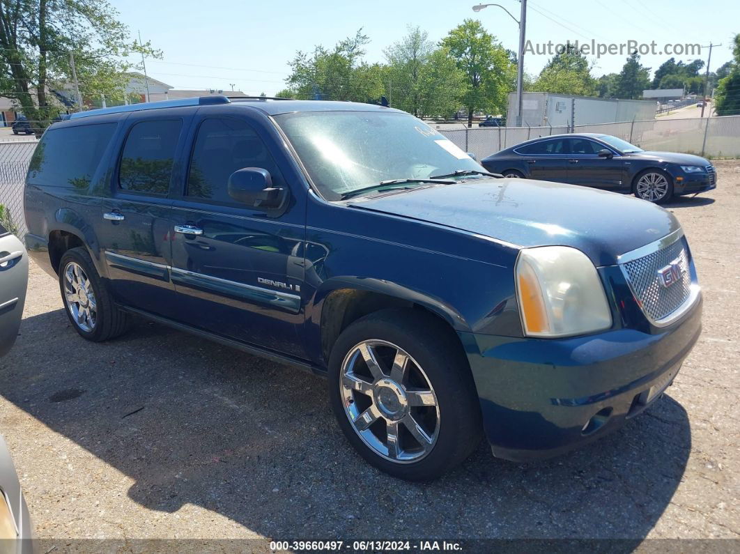 2007 Gmc Yukon Xl 1500 Denali Синий vin: 1GKFK66897J318048