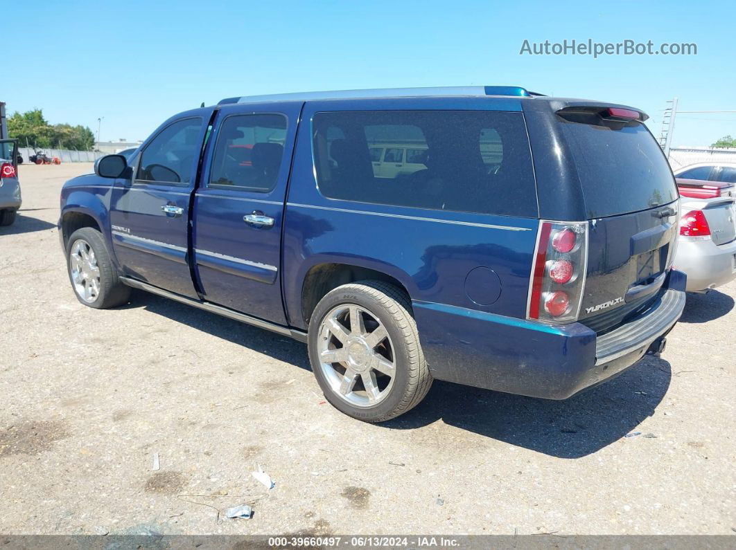 2007 Gmc Yukon Xl 1500 Denali Blue vin: 1GKFK66897J318048