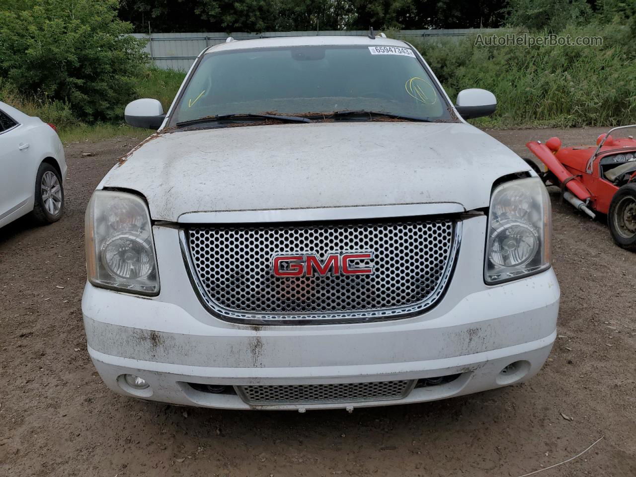 2007 Gmc Yukon Xl Denali White vin: 1GKFK66897J378556