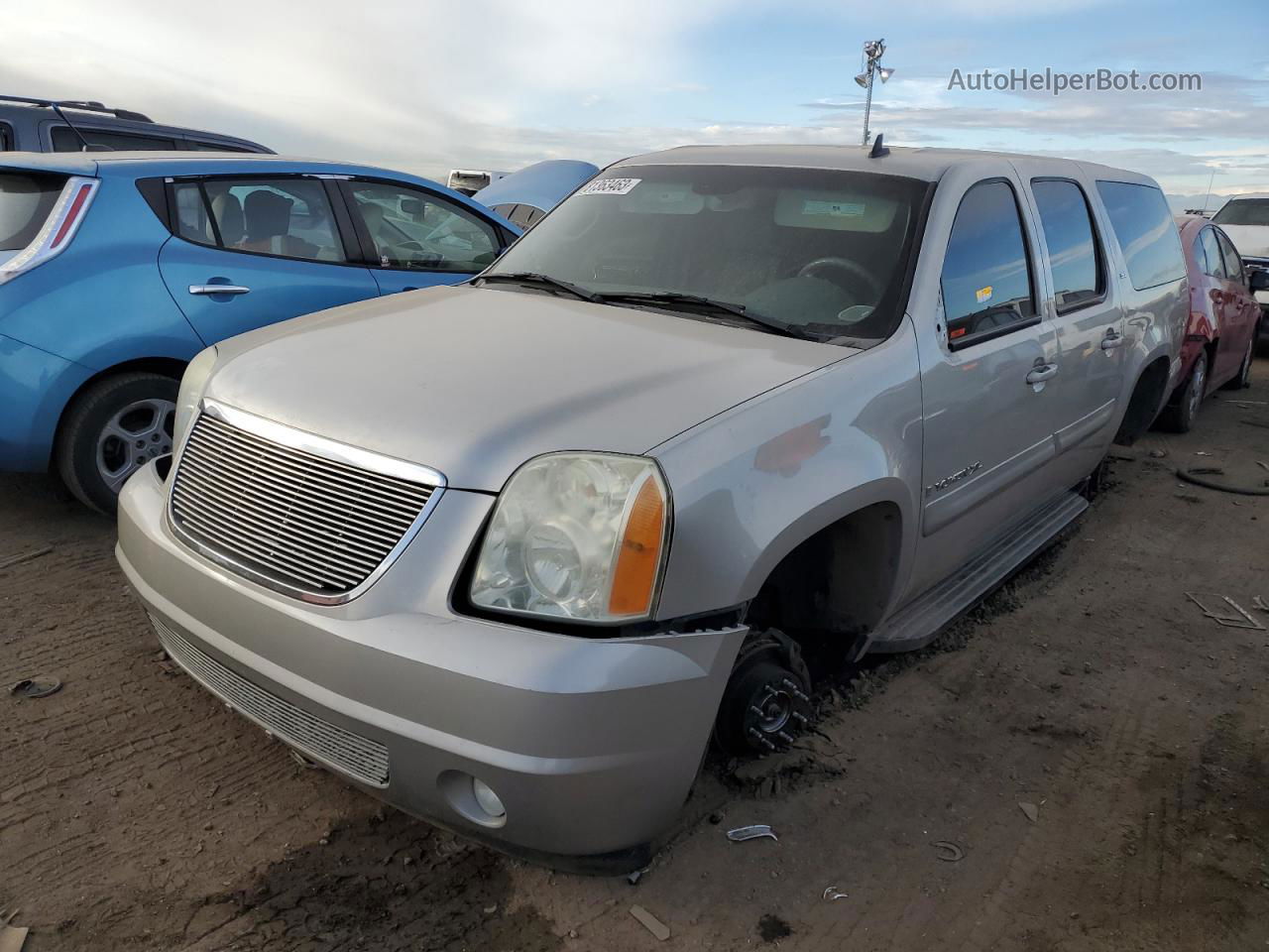 2007 Gmc Yukon Xl K2500 Silver vin: 1GKGK26K47R209278