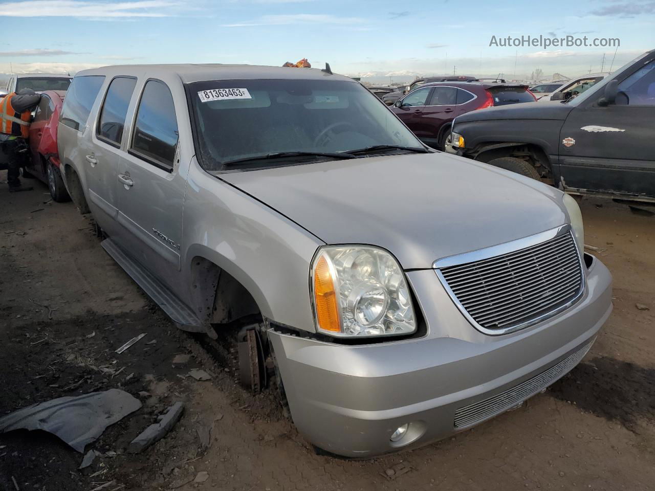 2007 Gmc Yukon Xl K2500 Silver vin: 1GKGK26K47R209278