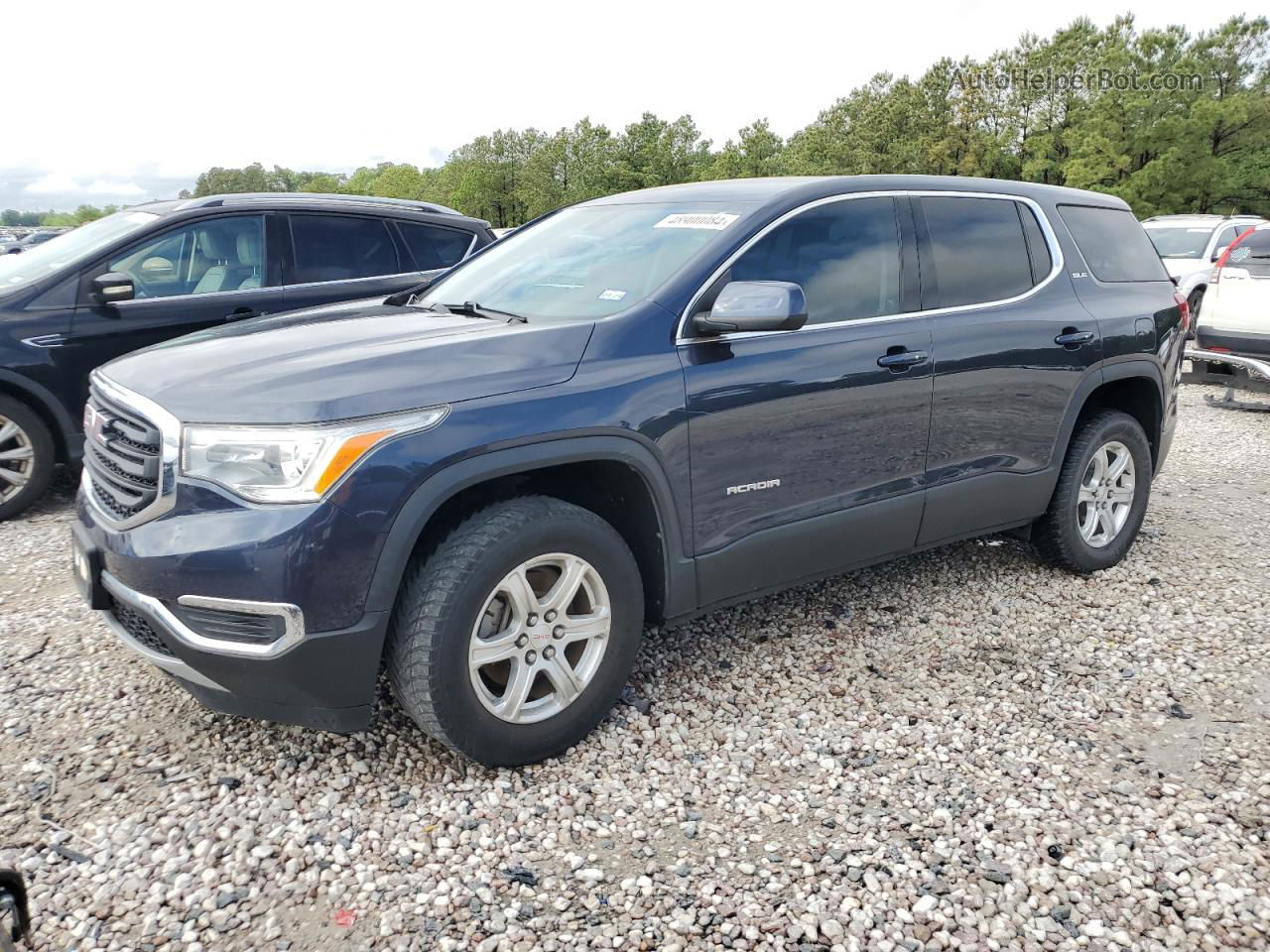 2019 Gmc Acadia Sle Синий vin: 1GKKNKLA0KZ195272