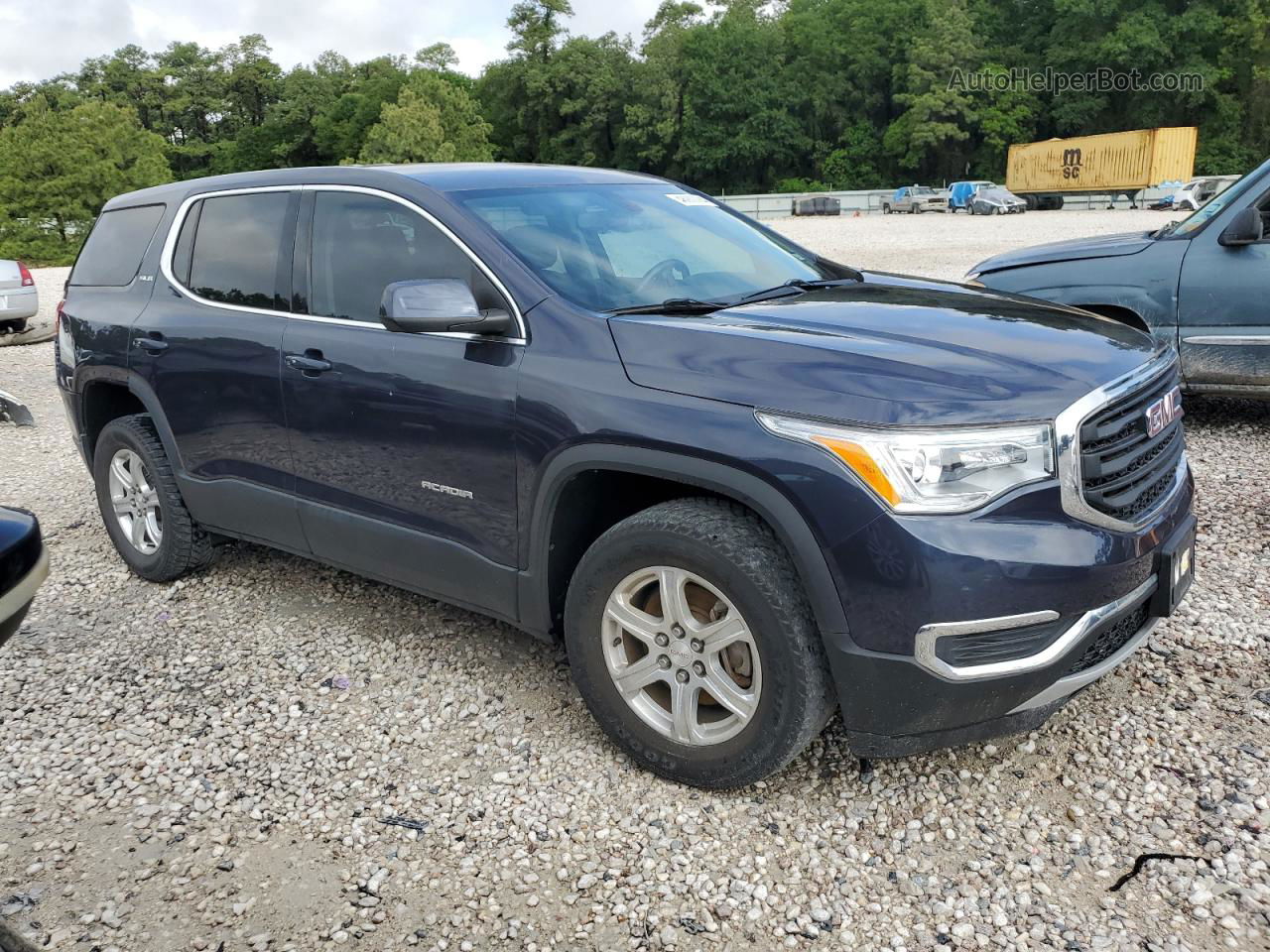 2019 Gmc Acadia Sle Синий vin: 1GKKNKLA0KZ195272