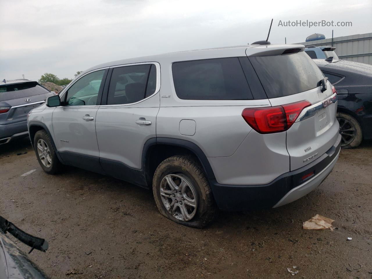 2019 Gmc Acadia Sle Silver vin: 1GKKNKLA2KZ145974