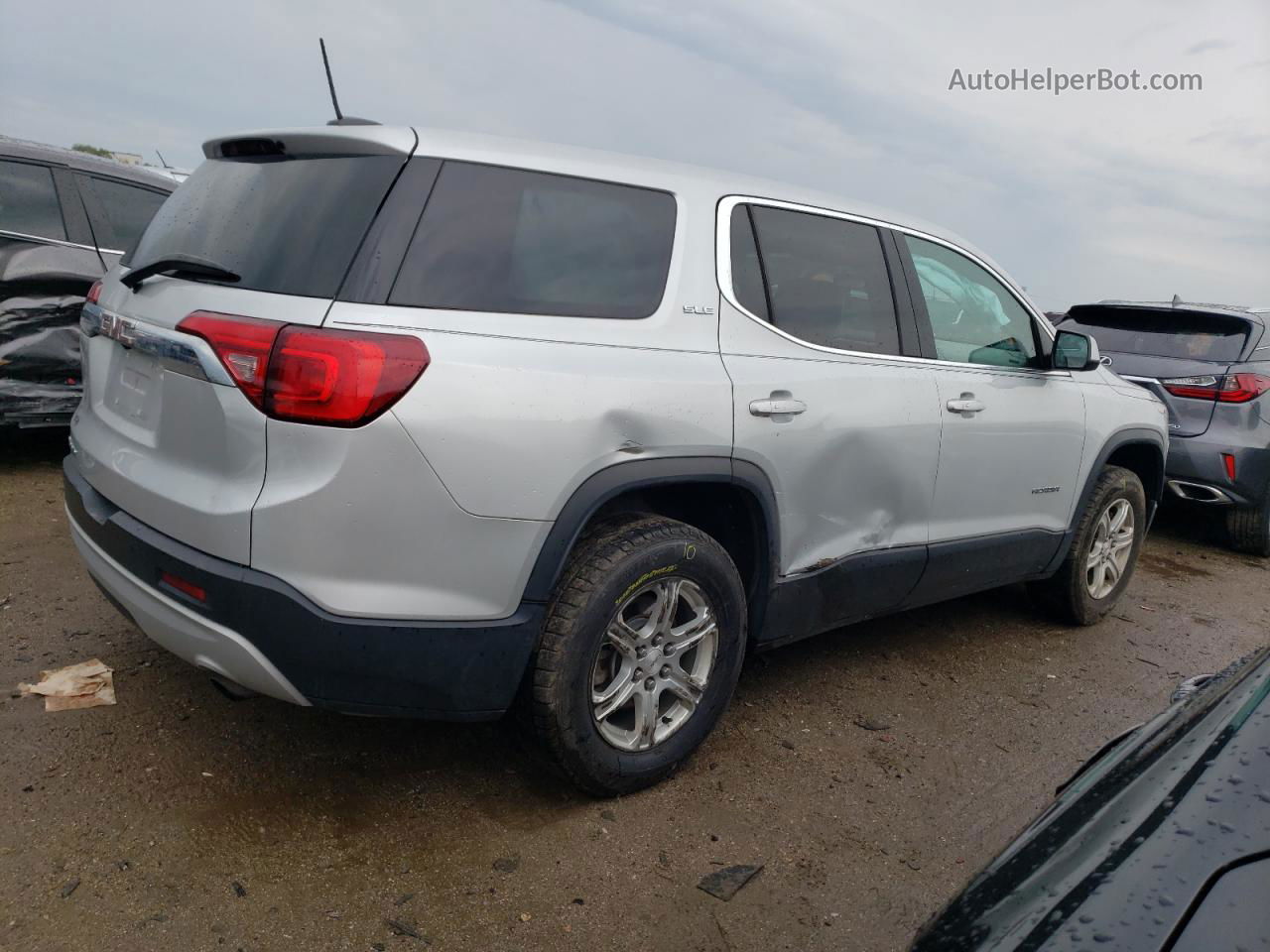 2019 Gmc Acadia Sle Silver vin: 1GKKNKLA2KZ145974