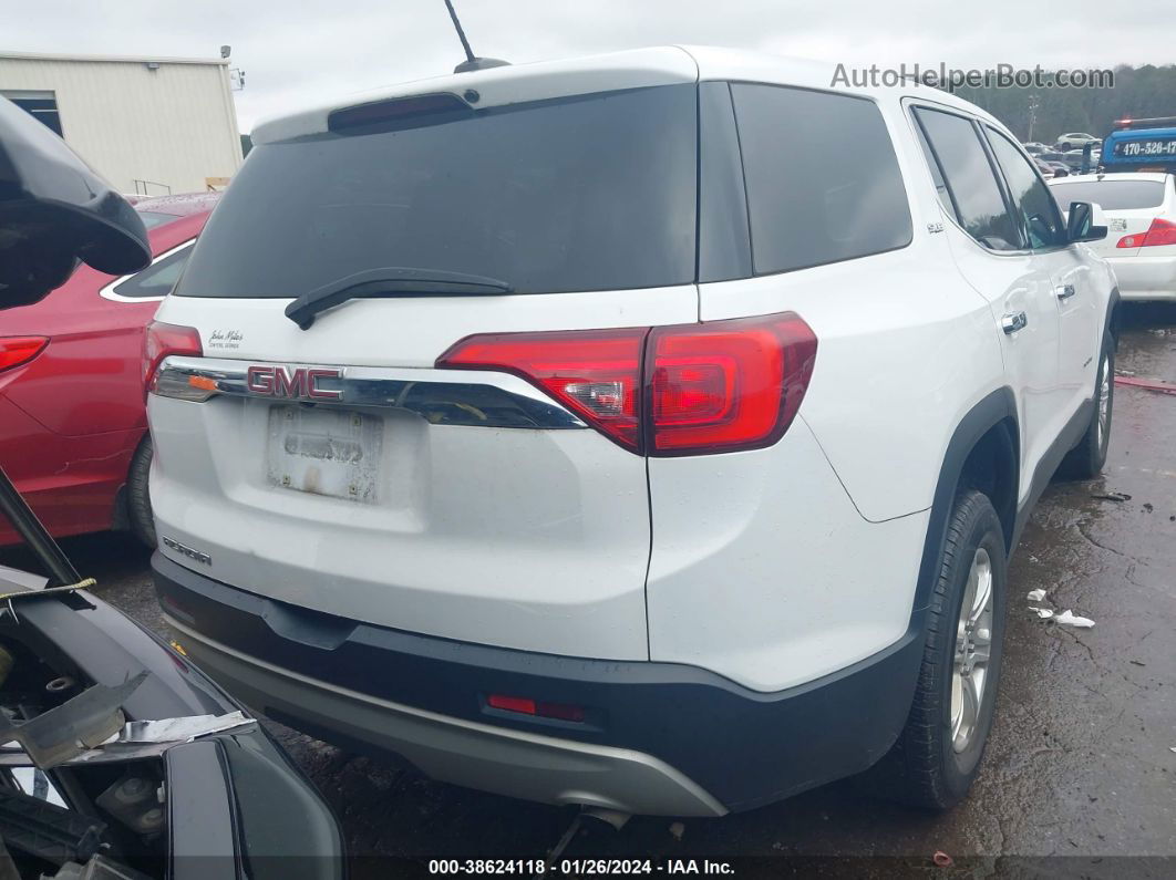 2019 Gmc Acadia Sle-1 White vin: 1GKKNKLA3KZ121425