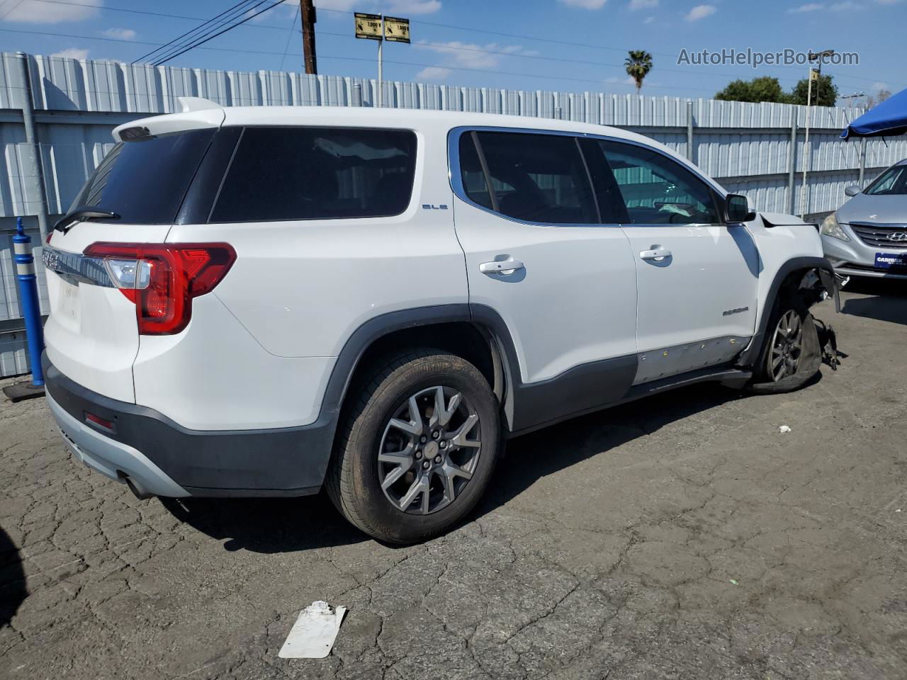 2020 Gmc Acadia Sle White vin: 1GKKNKLA4LZ130474