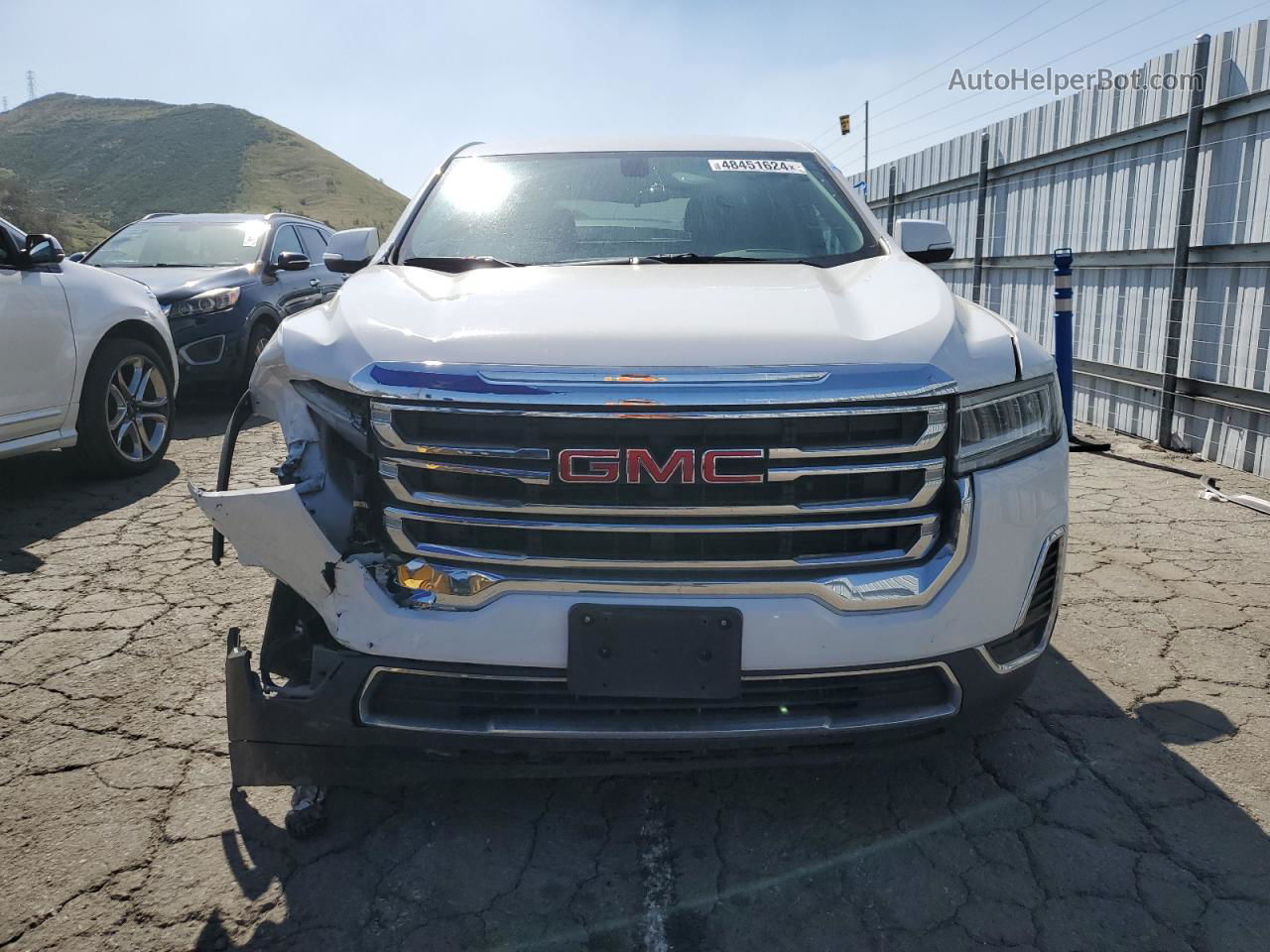 2020 Gmc Acadia Sle White vin: 1GKKNKLA4LZ130474