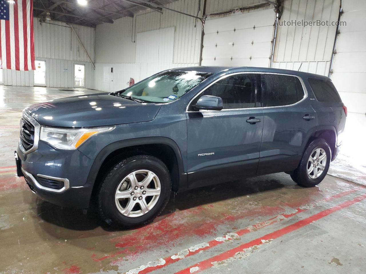 2019 Gmc Acadia Sle Blue vin: 1GKKNKLA5KZ278471