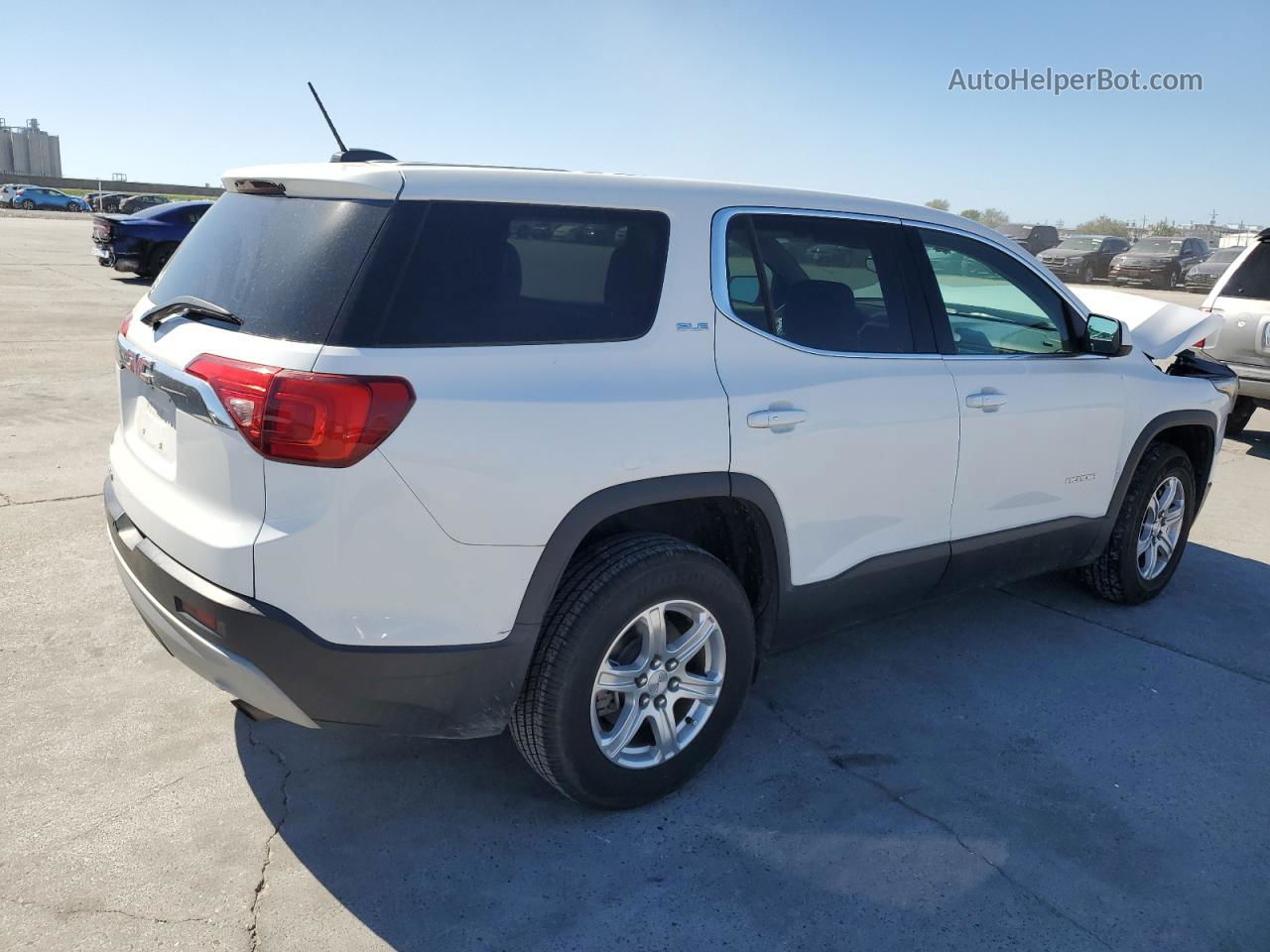 2019 Gmc Acadia Sle White vin: 1GKKNKLA6KZ198855