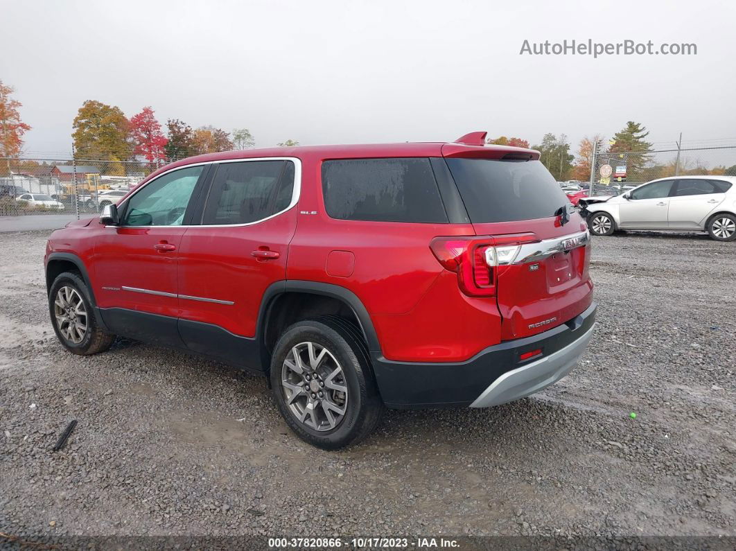 2020 Gmc Acadia Fwd Sle Maroon vin: 1GKKNKLA8LZ180195