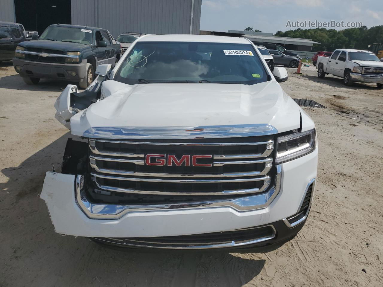 2020 Gmc Acadia Sle White vin: 1GKKNKLA8LZ209078