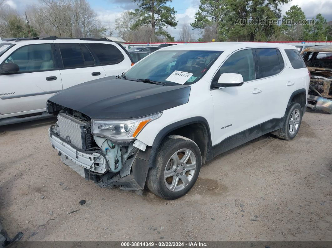 2019 Gmc Acadia Sle-1 White vin: 1GKKNKLAXKZ229301