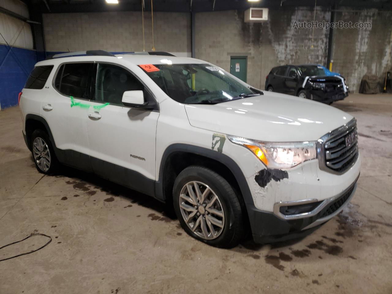 2019 Gmc Acadia Sle White vin: 1GKKNLLA1KZ207208