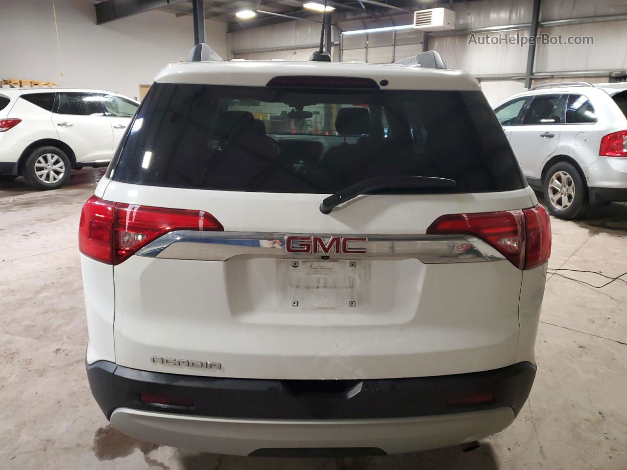 2019 Gmc Acadia Sle White vin: 1GKKNLLA1KZ207208