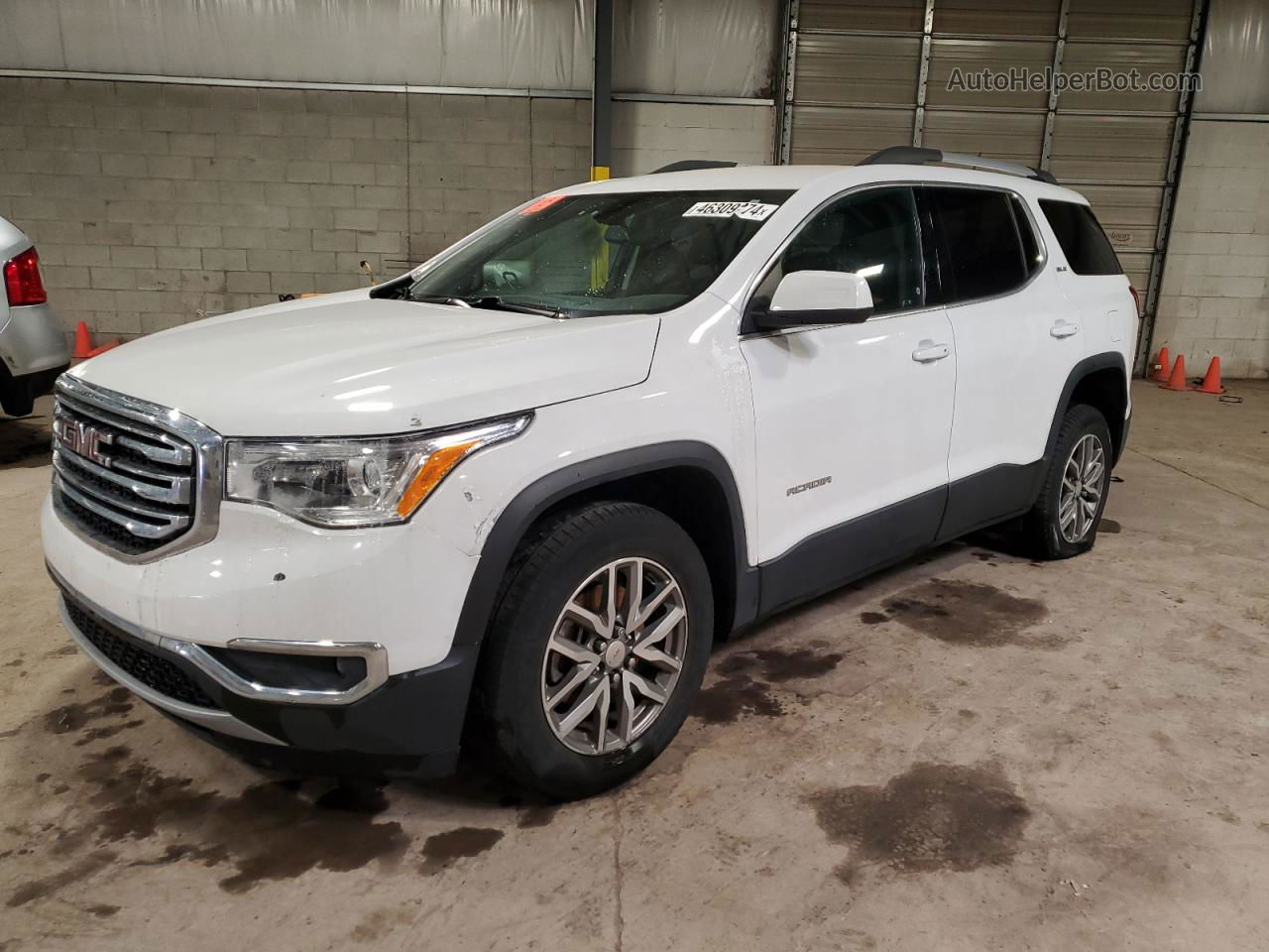 2019 Gmc Acadia Sle White vin: 1GKKNLLA1KZ207208