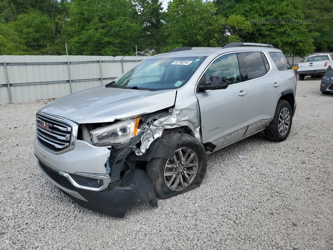 2019 Gmc Acadia Sle Silver vin: 1GKKNLLS3KZ124095