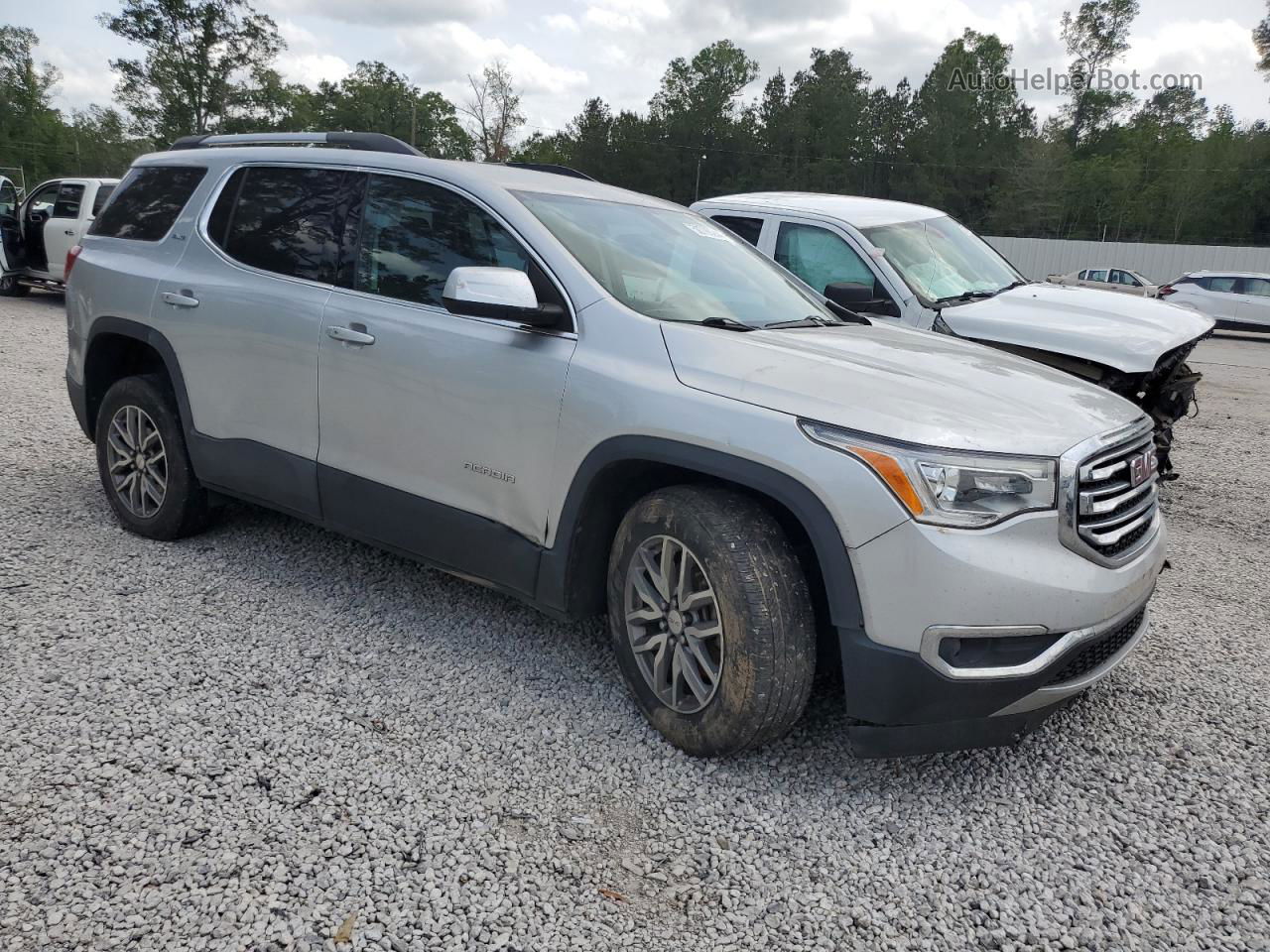 2019 Gmc Acadia Sle Silver vin: 1GKKNLLS3KZ124095