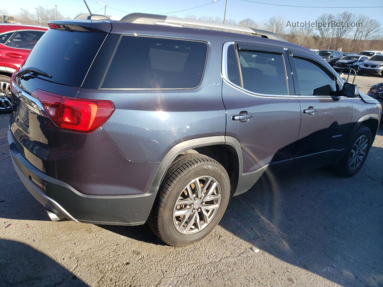 2019 Gmc Acadia Sle Blue vin: 1GKKNLLS4KZ132402