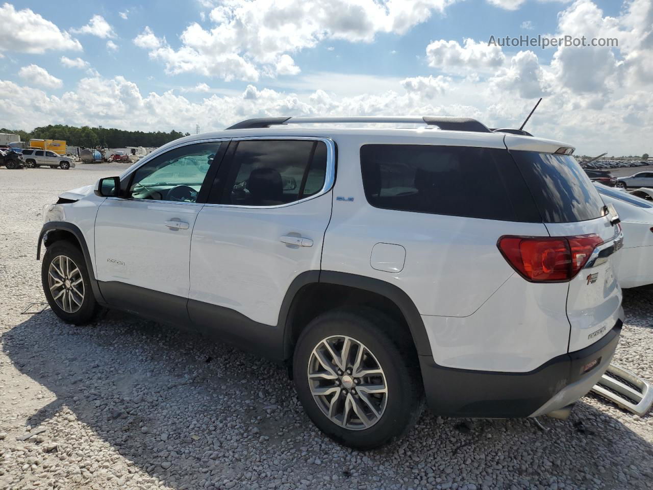 2019 Gmc Acadia Sle White vin: 1GKKNLLS6KZ161660