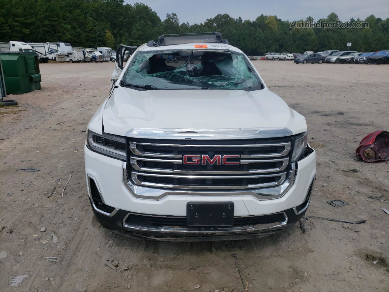 2020 Gmc Acadia Slt White vin: 1GKKNML48LZ169705