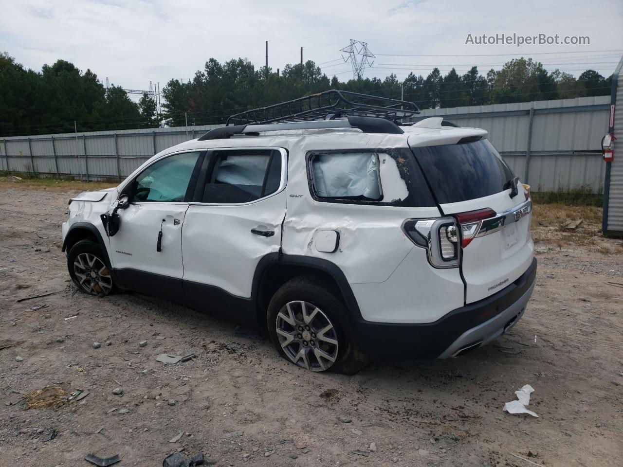 2020 Gmc Acadia Slt White vin: 1GKKNML48LZ169705