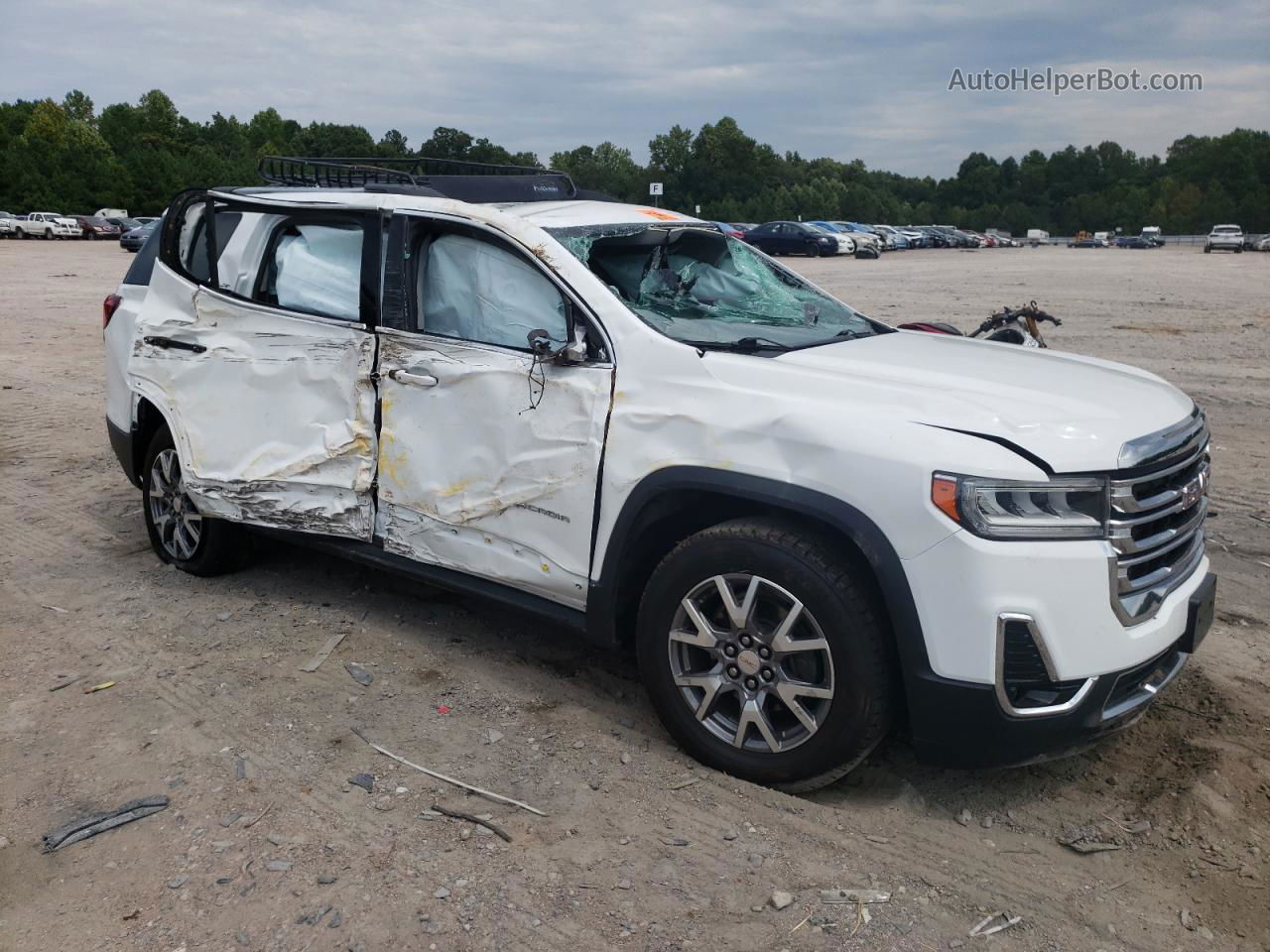 2020 Gmc Acadia Slt Белый vin: 1GKKNML48LZ169705