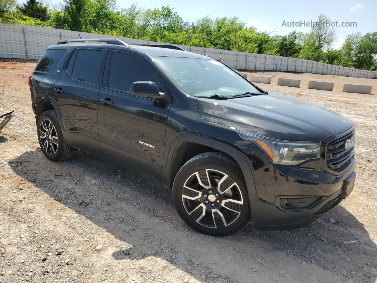 2019 Gmc Acadia Slt-1 Black vin: 1GKKNMLS1KZ226663