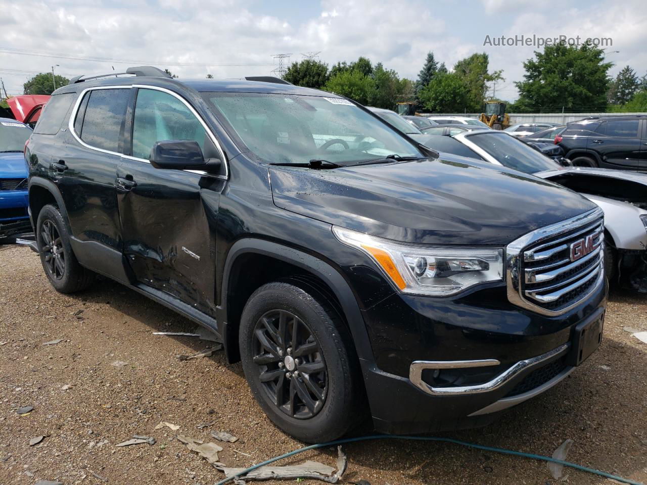 2019 Gmc Acadia Slt-1 Black vin: 1GKKNMLS1KZ258027