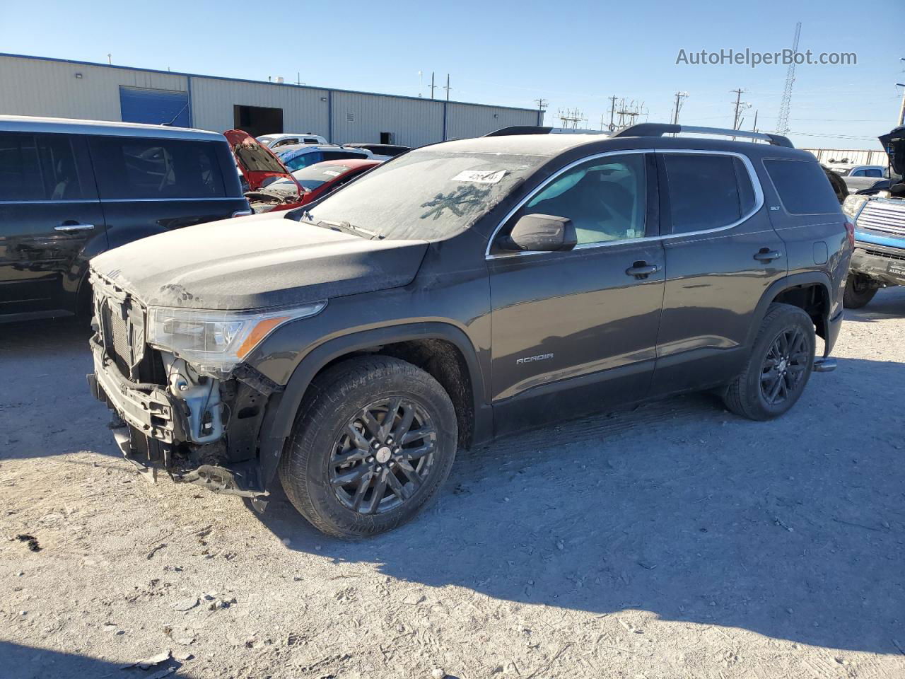 2019 Gmc Acadia Slt-1 Gray vin: 1GKKNMLS3KZ145356