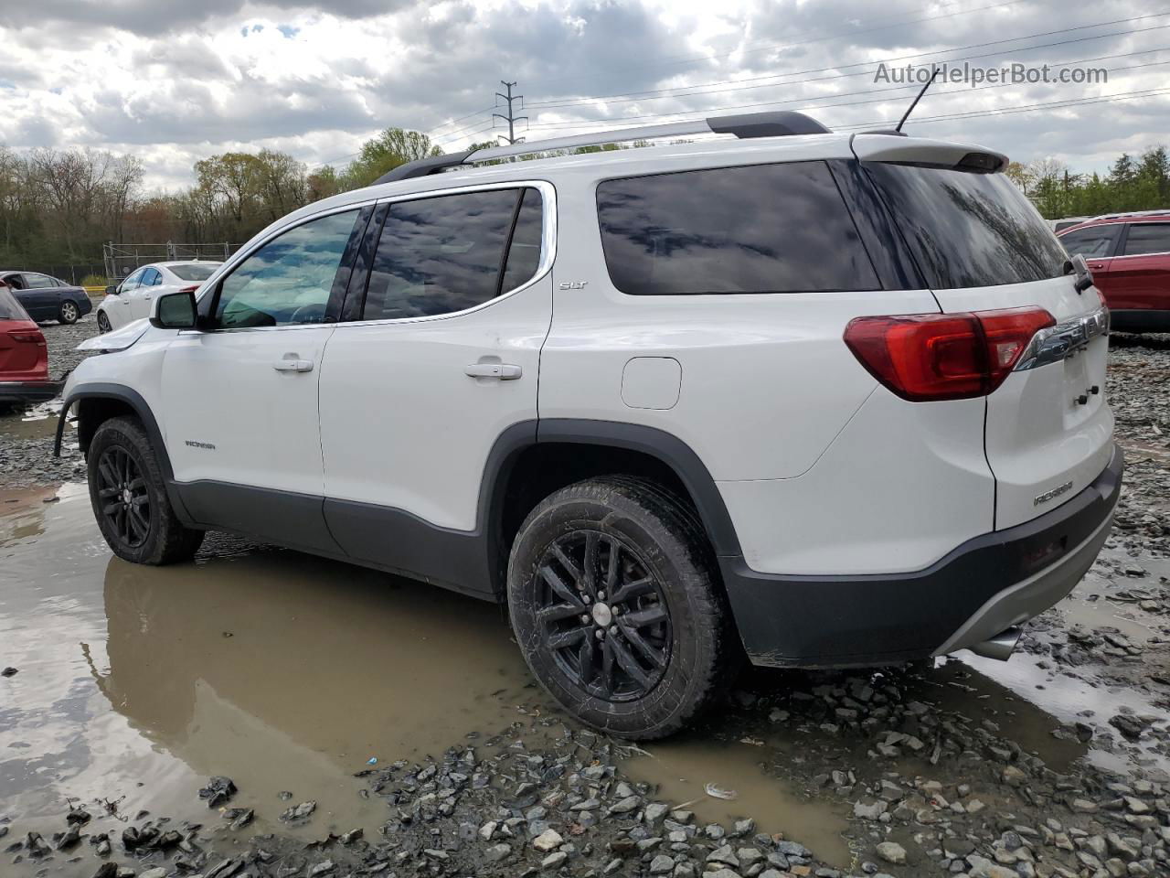 2019 Gmc Acadia Slt-1 White vin: 1GKKNMLS3KZ211551