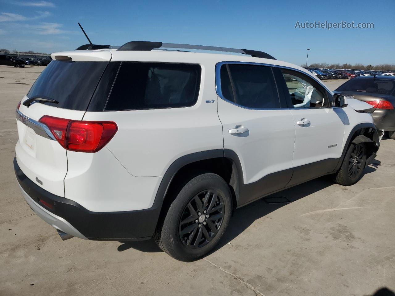 2019 Gmc Acadia Slt-1 White vin: 1GKKNMLS5KZ209784