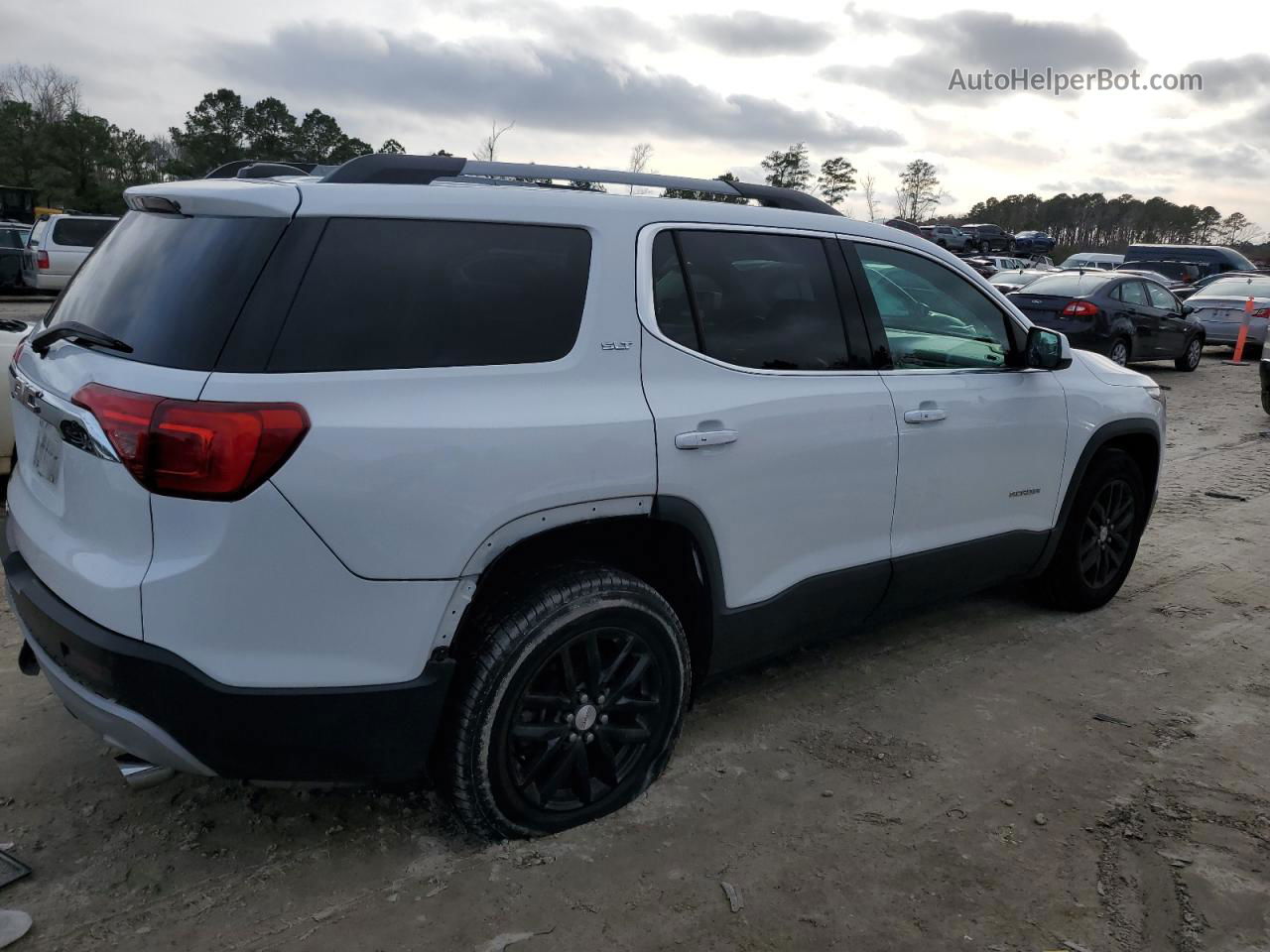 2019 Gmc Acadia Slt-1 White vin: 1GKKNMLS6KZ181574